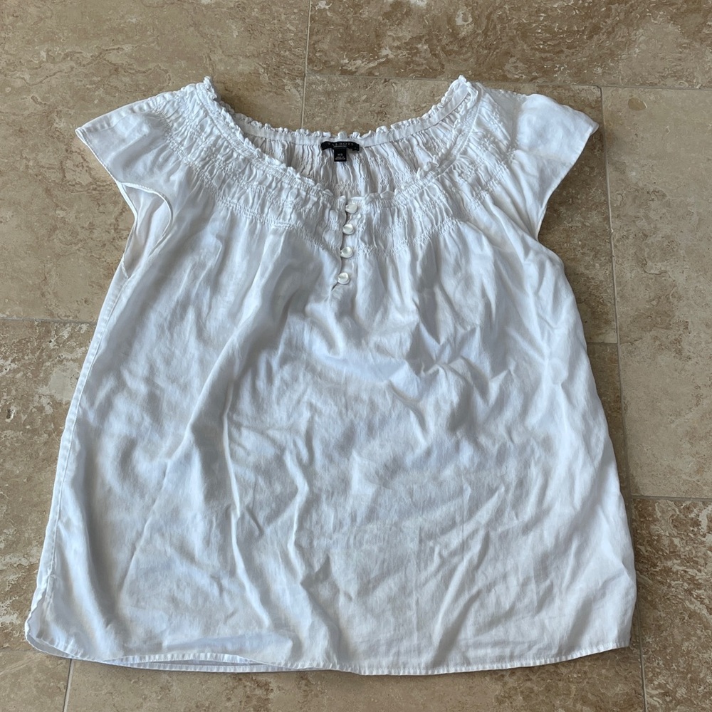Talbots xs peasant blouse